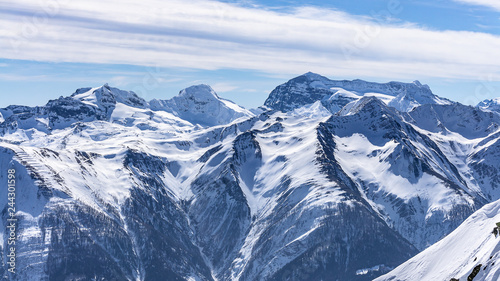 Panorama view on alps from Eggishorn