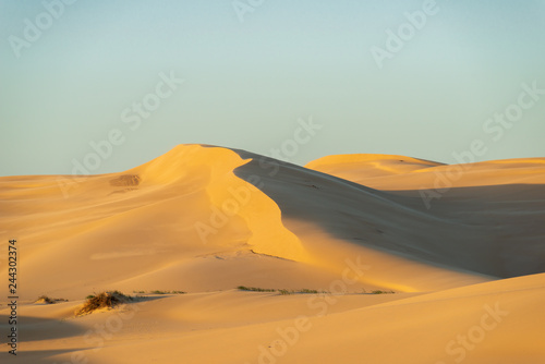 Sunrise at Sand Dunes. Stockton Sand Dunes, Australia