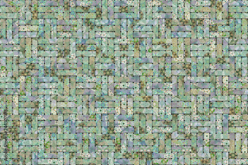 Woven mat  rattan  texture for design background.