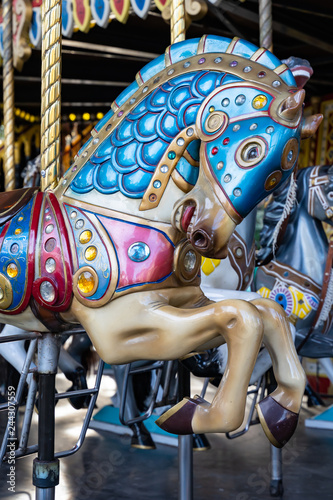 Horse from a classic carousel photo