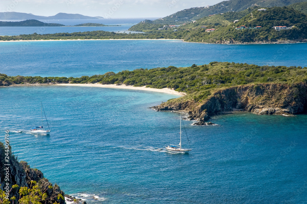 British Virgin Islands Sail Boat Scenic View