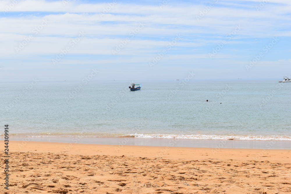 Beautiful lonely beach in Khao Lak in Thailand, Asia