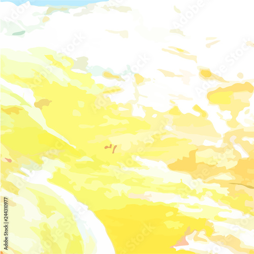 abstract yellow watercolor background.Acrylic texture.