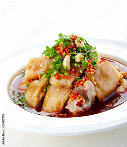 Delicious Chinese Sichuan cuisine, chili trotters