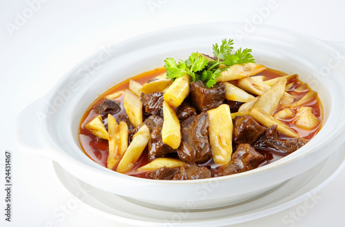 Delicious Chinese cuisine, yam beef