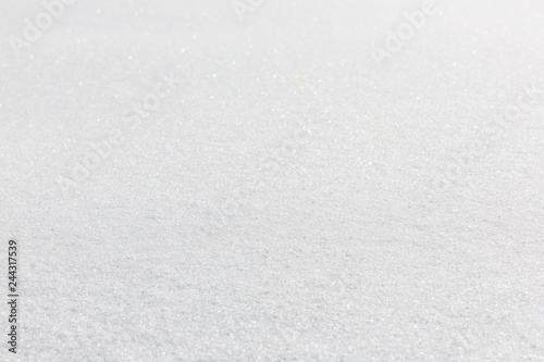 Snow texture with perspective or winter white background