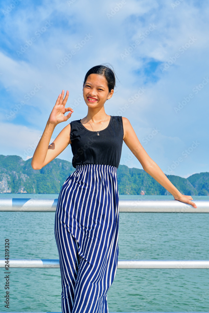 Fototapeta premium Beautiful woman posing