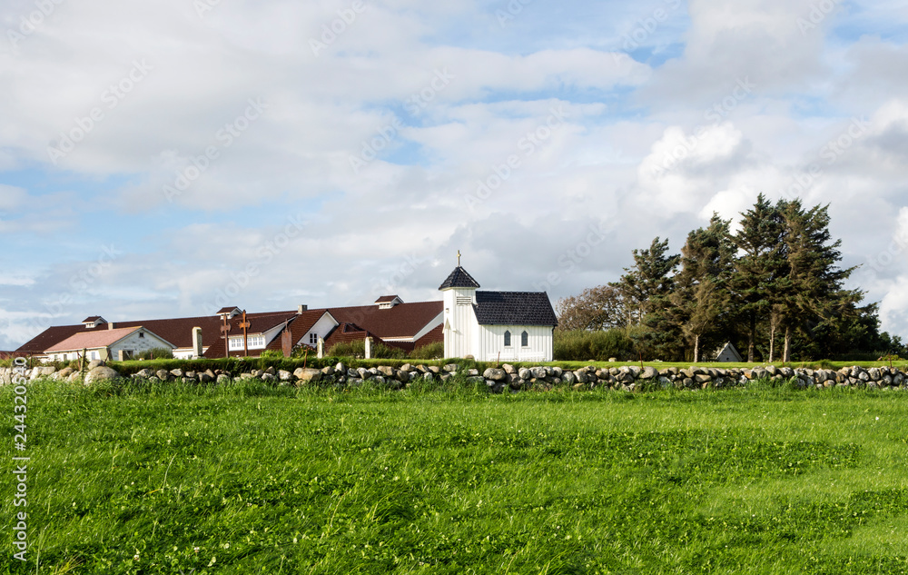 Norway fields on a cloudy day Norway fields on a cloudy day