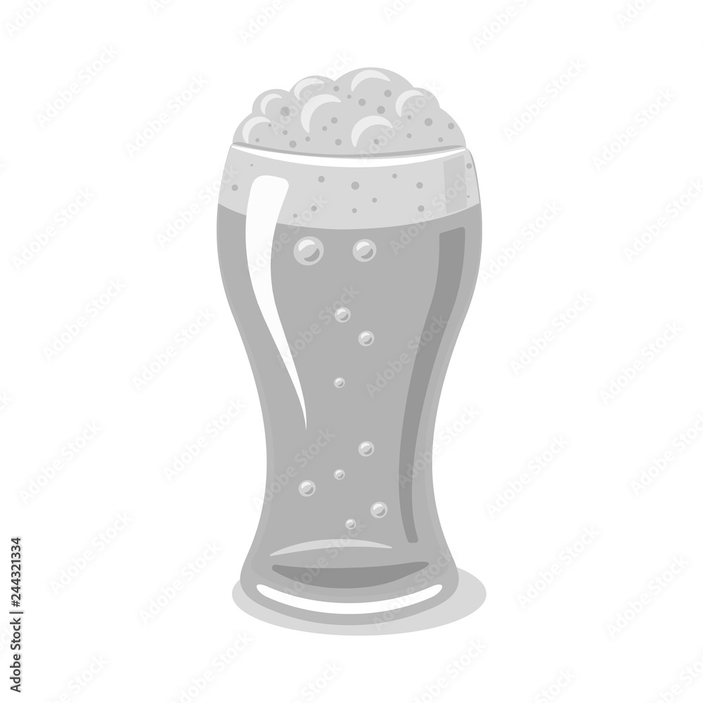 Vector illustration of pub and bar icon. Set of pub and interior stock vector illustration.
