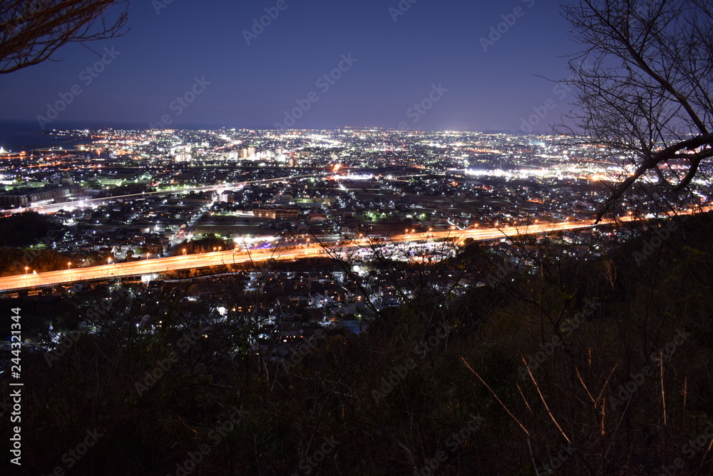 Obraz premium 焼津市 夜景