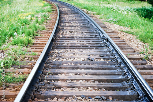 Railway track in the countryside