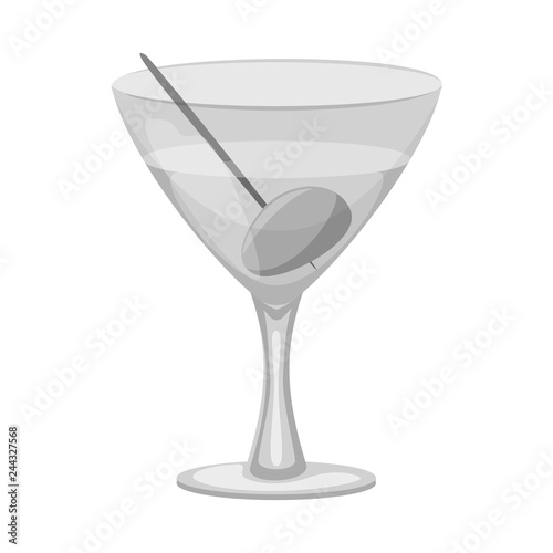 Isolated object of drink and bar symbol. Set of drink and party stock vector illustration.