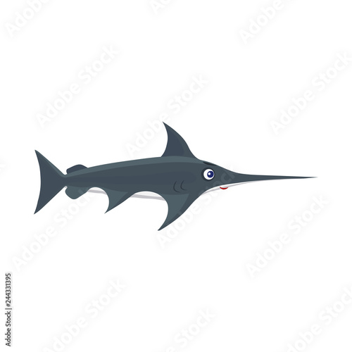 Isolated object of sea and animal sign. Collection of sea and marine stock symbol for web.