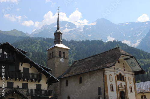 Eglise alpestre, Contamines-Monjoie, Haute-Savoie photo