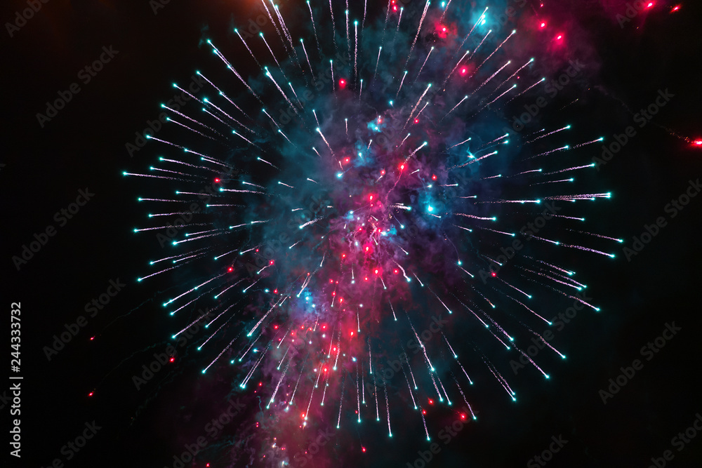 Festive firework, abstract background Festive firework, abstract background