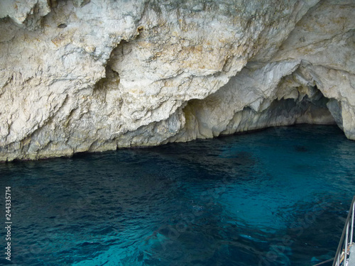 Grotte ile de Paxos en Grèce
