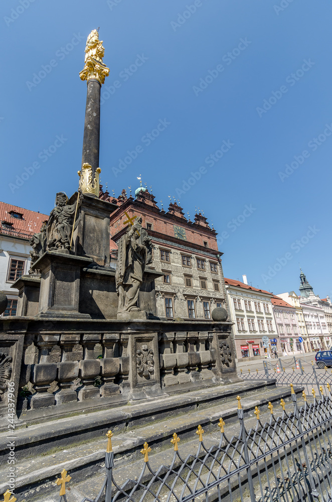 Obraz premium Brunnen in Budweis