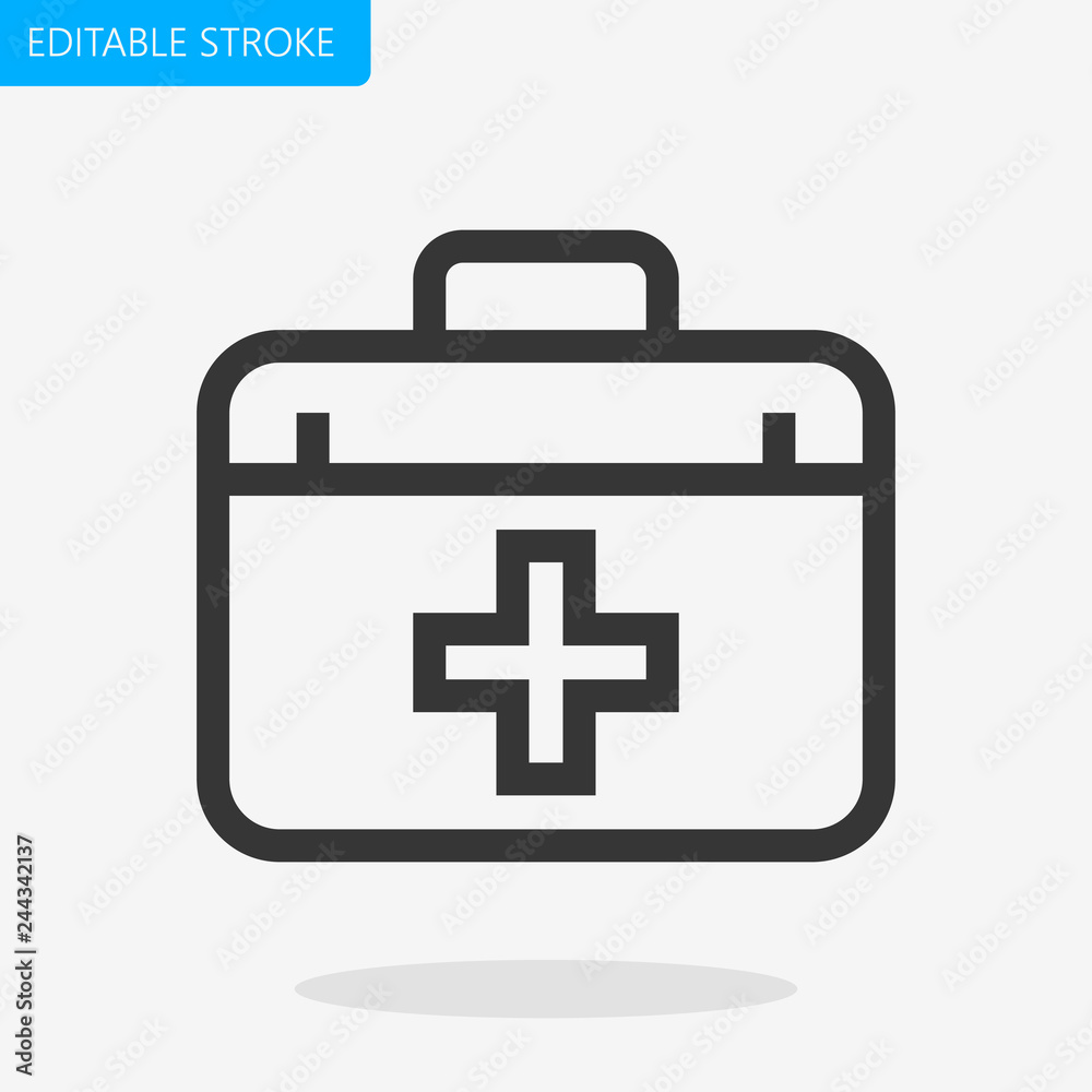 Medical Kit Icon Editable Stroke. Pixel Perfect Vector Icon Medical Kit Icon Editable Stroke. Pixel Perfect Vector Icon