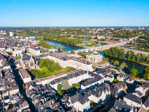 Tours aerial panoramic view, France