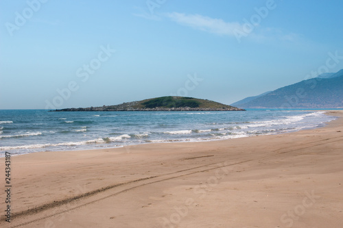 Deserted sandy beach of Patara with a length of 20 km. At the beginning of the season  when there are no tourists