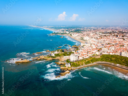 Biarritz aerial panoramic view, France © saiko3p