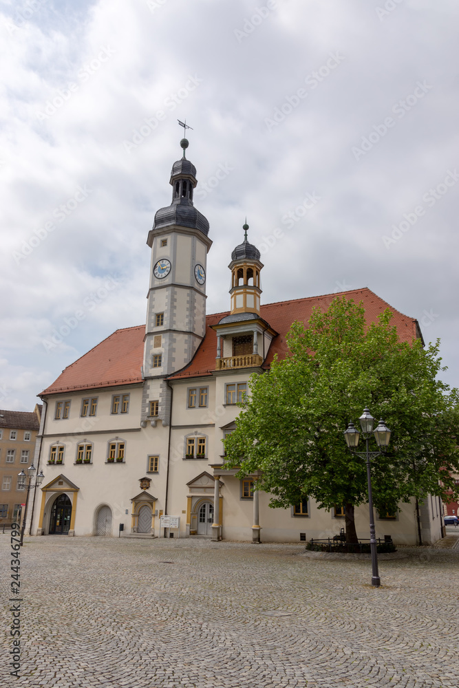 Das Rathaus in Eisenberg, Thüringen, Deutschland