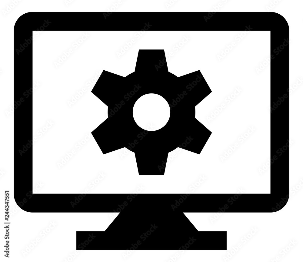 Desktop Computer Settings Vector Icon.eps Desktop Computer Settings Vector Icon.eps