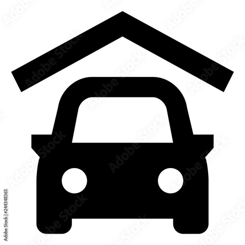 Parking Garage Vector Icon