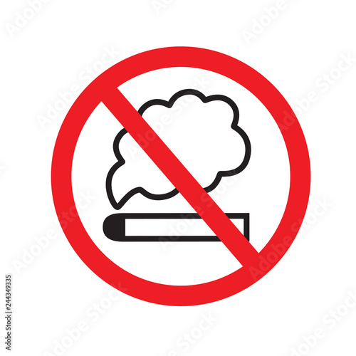 No smoking sign icon vector illustration eps