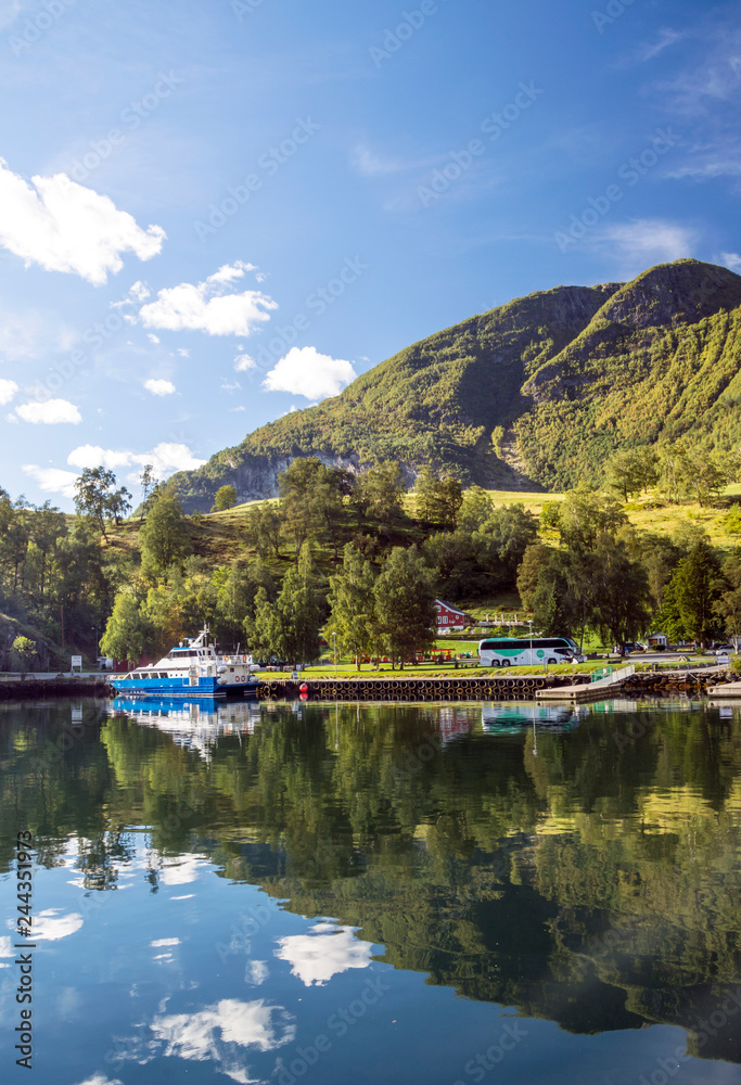 Fjords in the south of Norway on a sunny day Fjords in the south of Norway on a sunny day