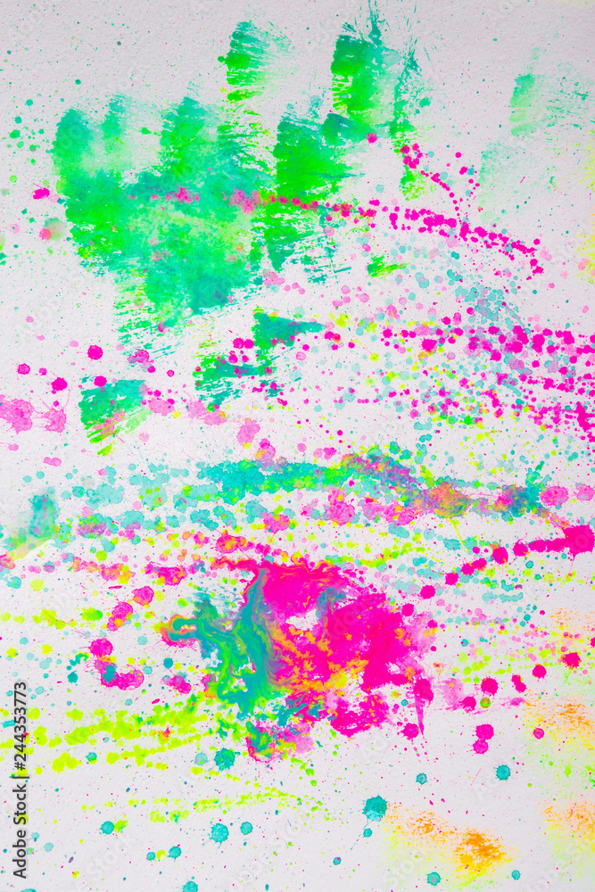 Bright colorful creative abstract art.