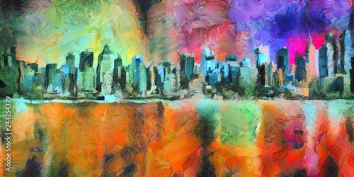 Fototapeta Naklejka Na Ścianę i Meble -  New York Skyline