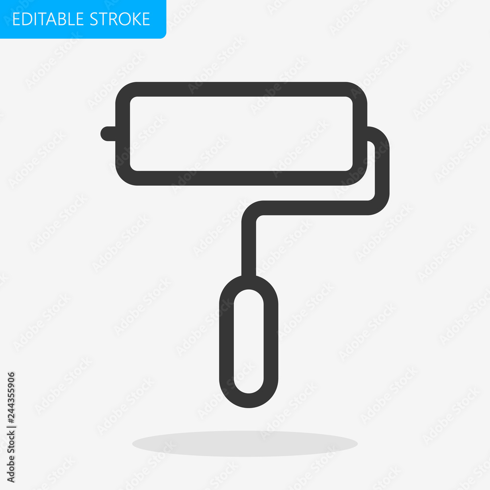 Roller Icon Editable Stroke Pixel Perfect Vector Roller Icon Editable Stroke Pixel Perfect Vector