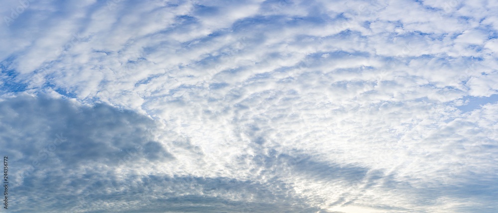 Panorama cloudy sky nature background