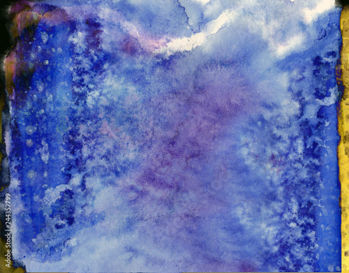 Grunge watery effect abstract watercolor or ink of liquid splatter of paint.