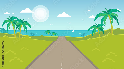 road to the sea