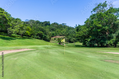 Golf Course Tee-Box Elevation Hole Green photo