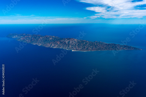 Cerralvo jacques cousteau island Mexico aerial view photo