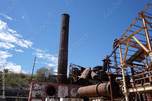 Abandoned Factory in Santa Rosalia Mexico photo