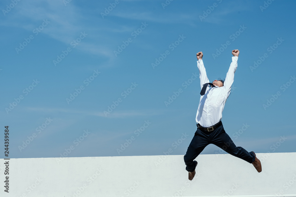 Successful concept. Businessman expressing to celebrate his success. Successful concept. Businessman expressing to celebrate his success.