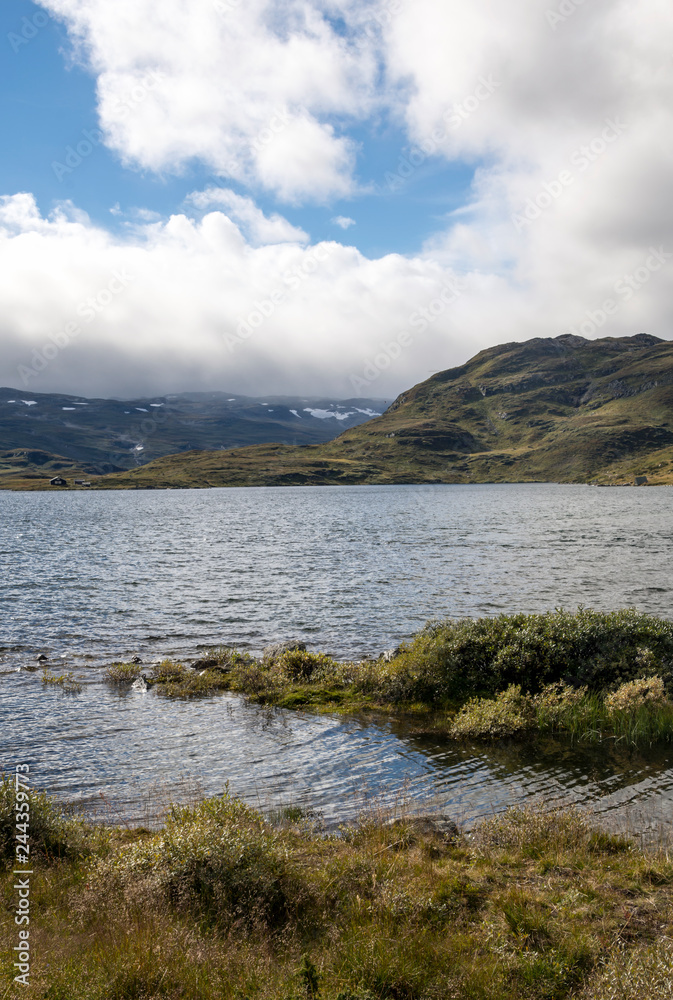 Fjords in the south of Norway on a sunny day