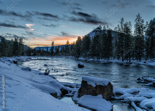 Canvas Print Yellowstone in Winter