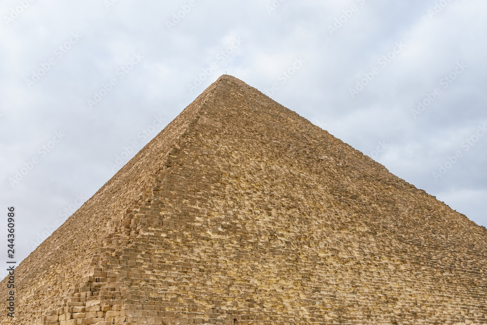 The great pyramid of Cheops in Giza plateau. Cairo, Egypt