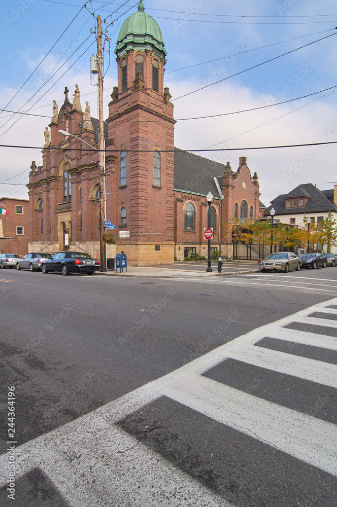 Holy Rosary Catholic church in Little Italy Cleveland, Ohio  USA