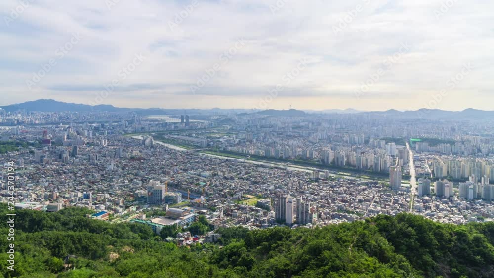 Timelapse of Seoul City Skyline,South Korea Timelapse of Seoul City Skyline,South Korea