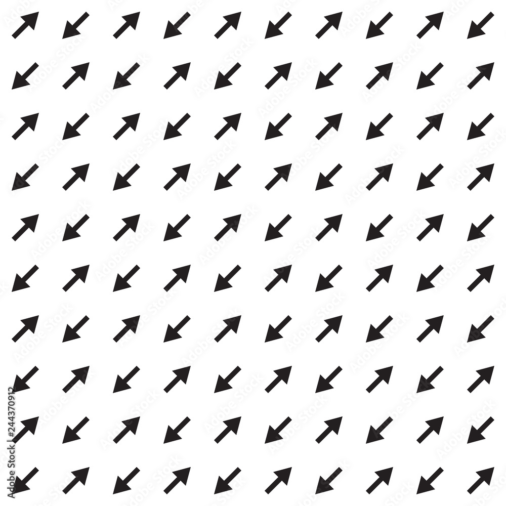 Seamless pattern with arrows