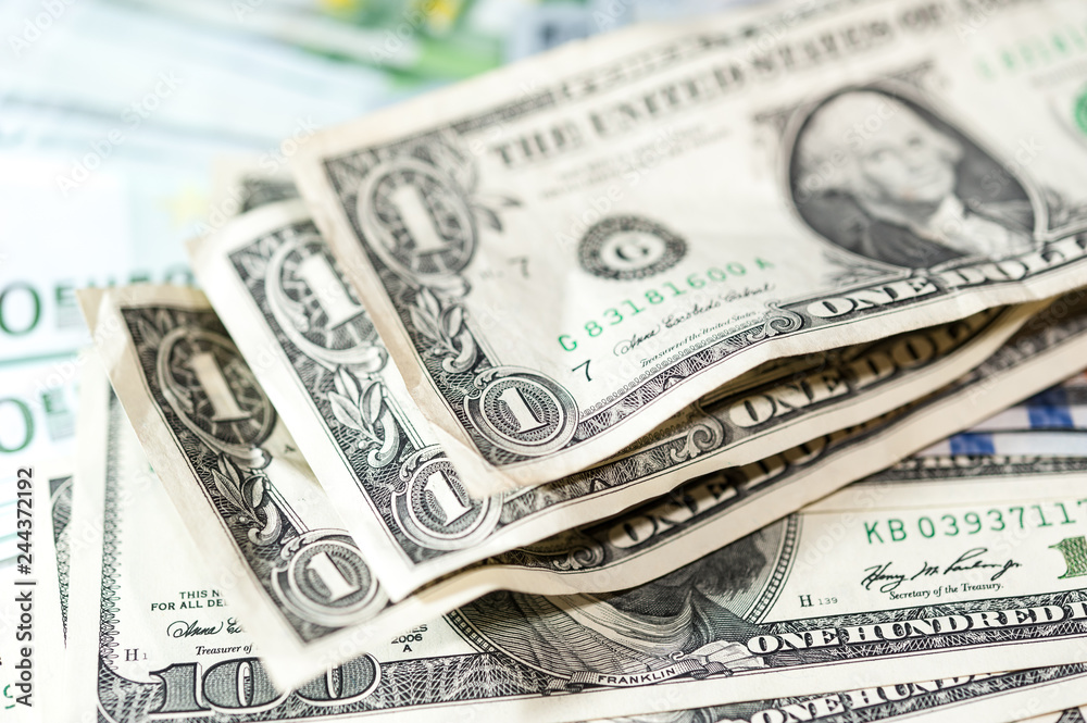 Dollars bills background. Close up cash money. Dollars bills background. Close up cash money.