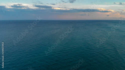 Beautiful aerial view of ocean