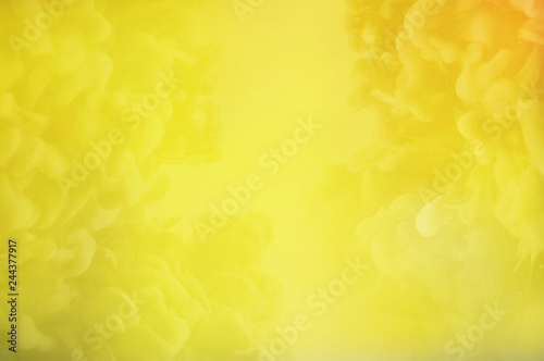 Yellow monochromatic simple background with smooth gradient soft blurred texture illustration for text and graphic design