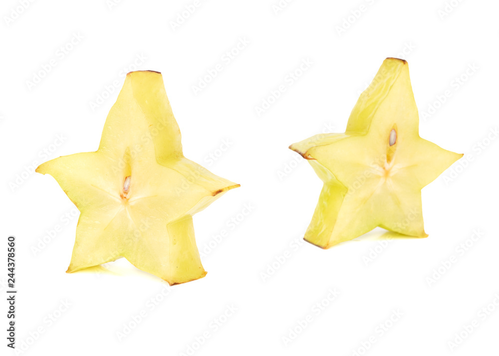 Slice carambola fruit